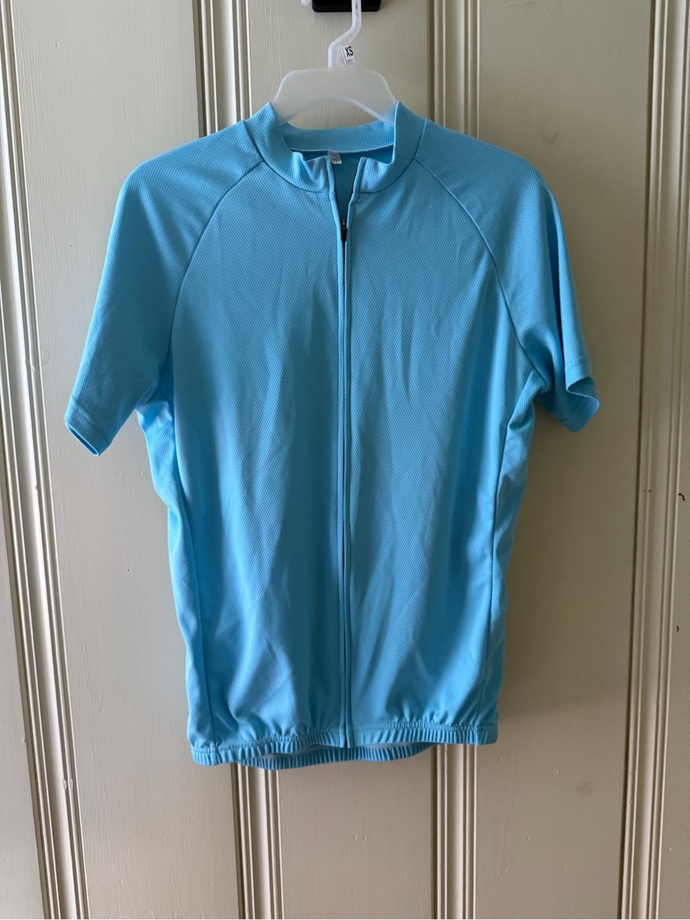 Light Blue Blackbibs Short-Sleeve Cycling Jersey - Full Zip